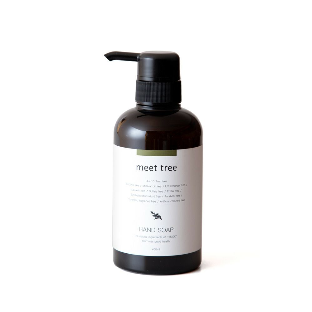meet tree　ハンドソープ 400ml　ヒノキ　正面