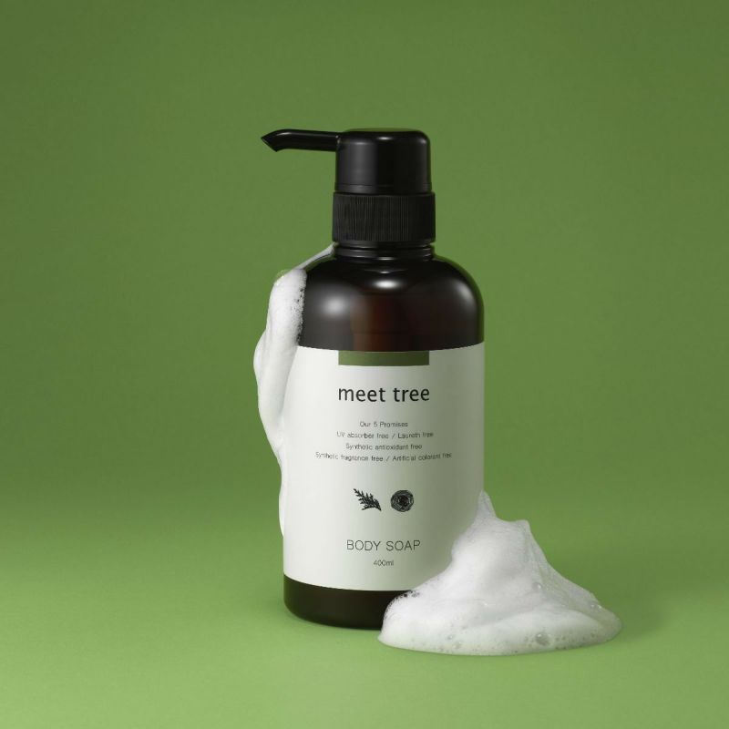 meet tree　ボディソープ 400ml 　ヒノキ　イメージ画像