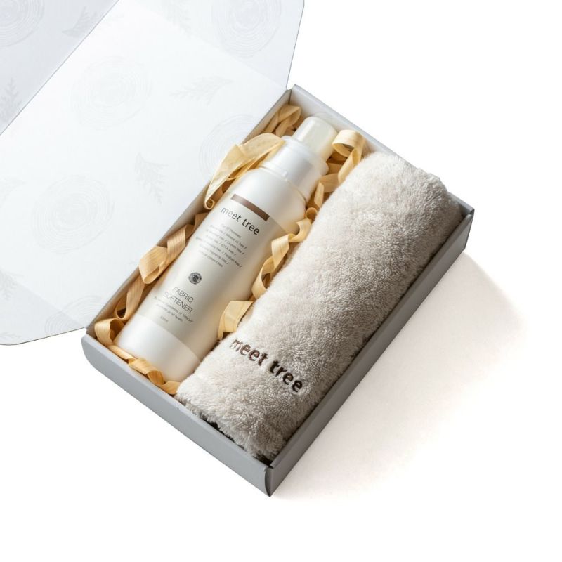 meet tree　森のタオルギフト　柔軟剤　タオル　ヒノキ　正面