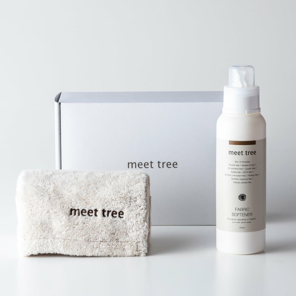 meet tree　森のタオルギフト　柔軟剤　タオル　ヒノキ　正面