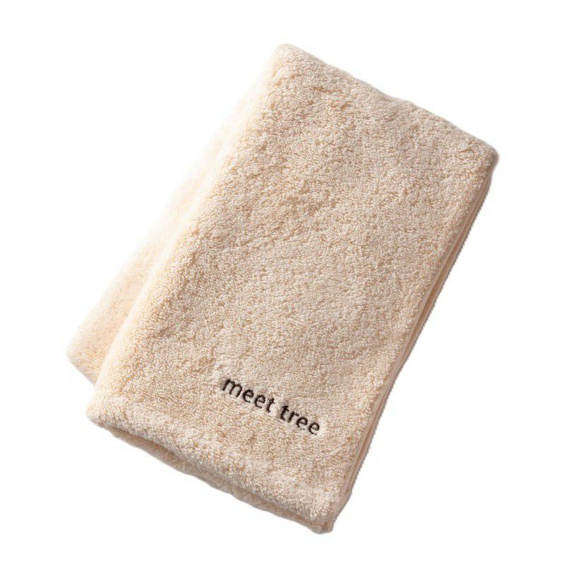 meet tree　meet tree × エアーかおる エクスタシーハーフバスタオル　オーガニックコットン　ナチュラル　正面