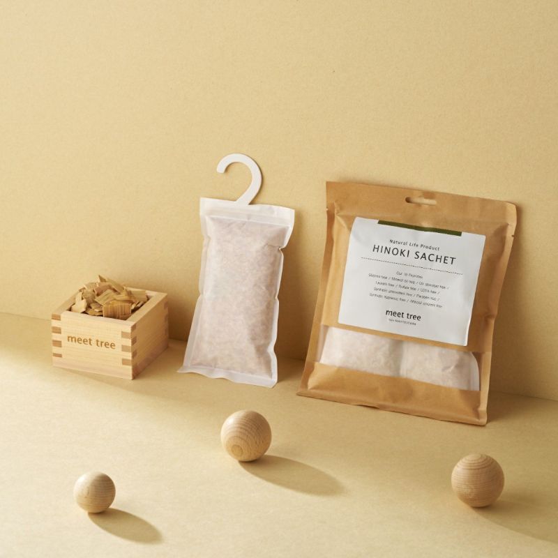 meet tree　オリジナルサシェ　ヒノキ　イメージ画像