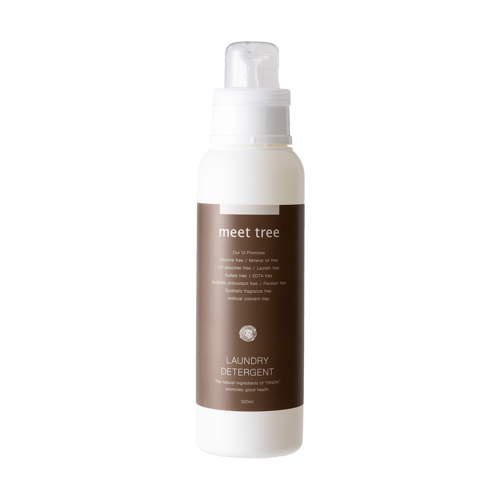 meet tree　洗濯洗剤 500ml　ヒノキ　正面