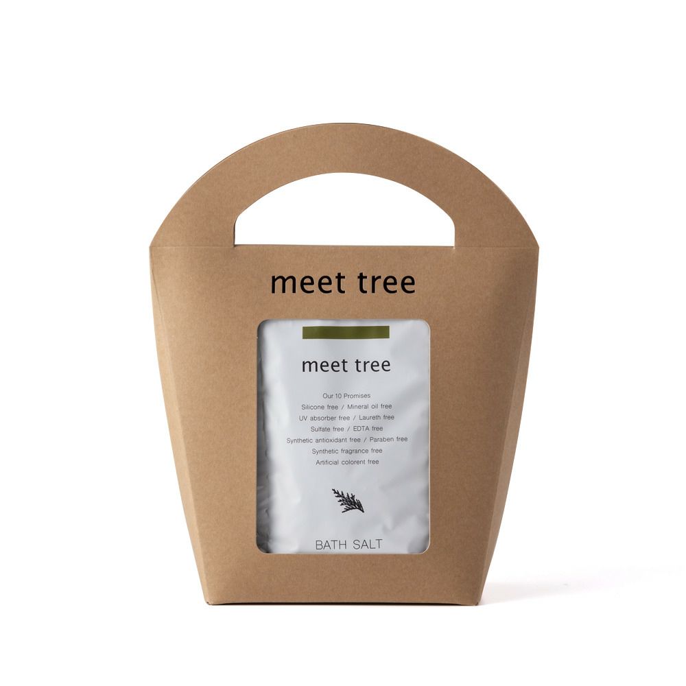 meet tree　バスソルトギフト（ヒノキの葉）　ヒノキ　正面