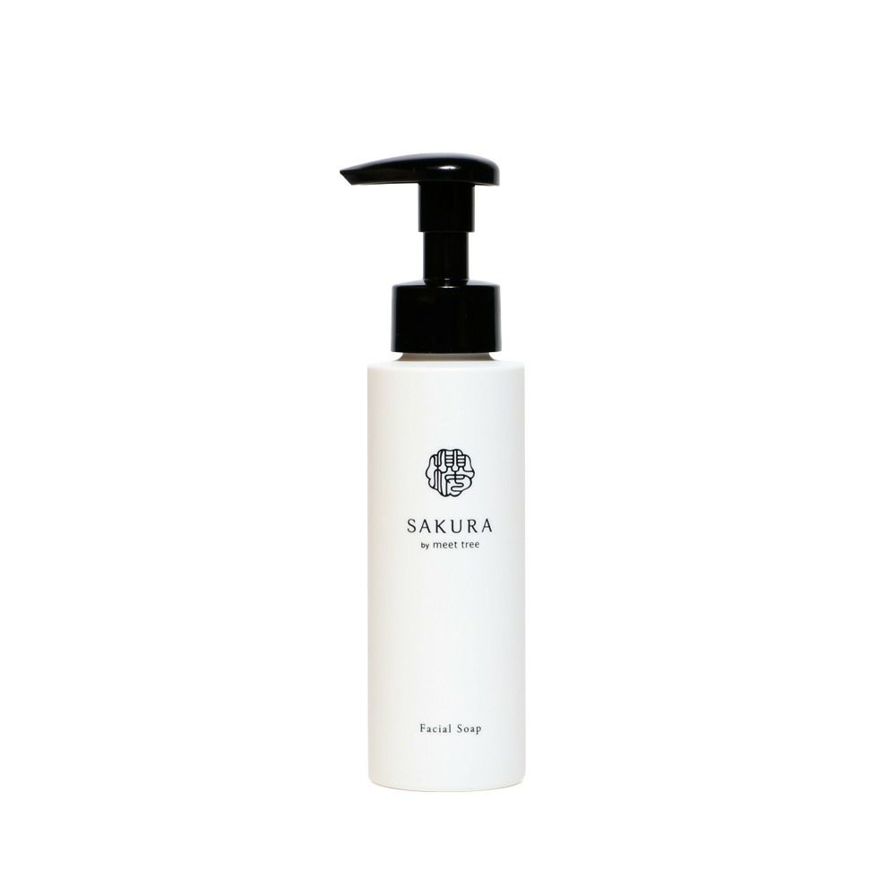 meet tree 櫻 フェイシャルソープ 100ml サクラ　スキンケア　洗顔　エイジングケア　正面