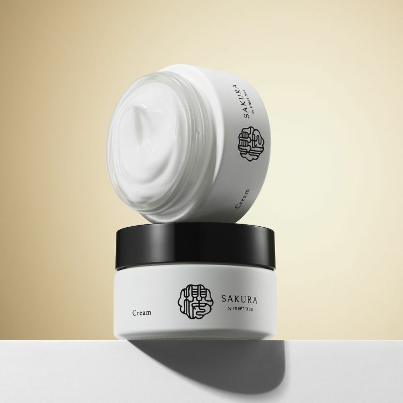  meet tree 櫻 スキンケアシリーズ　meet tree 櫻 クリーム 40g　サクラ　エイジングケア　イメージ画像