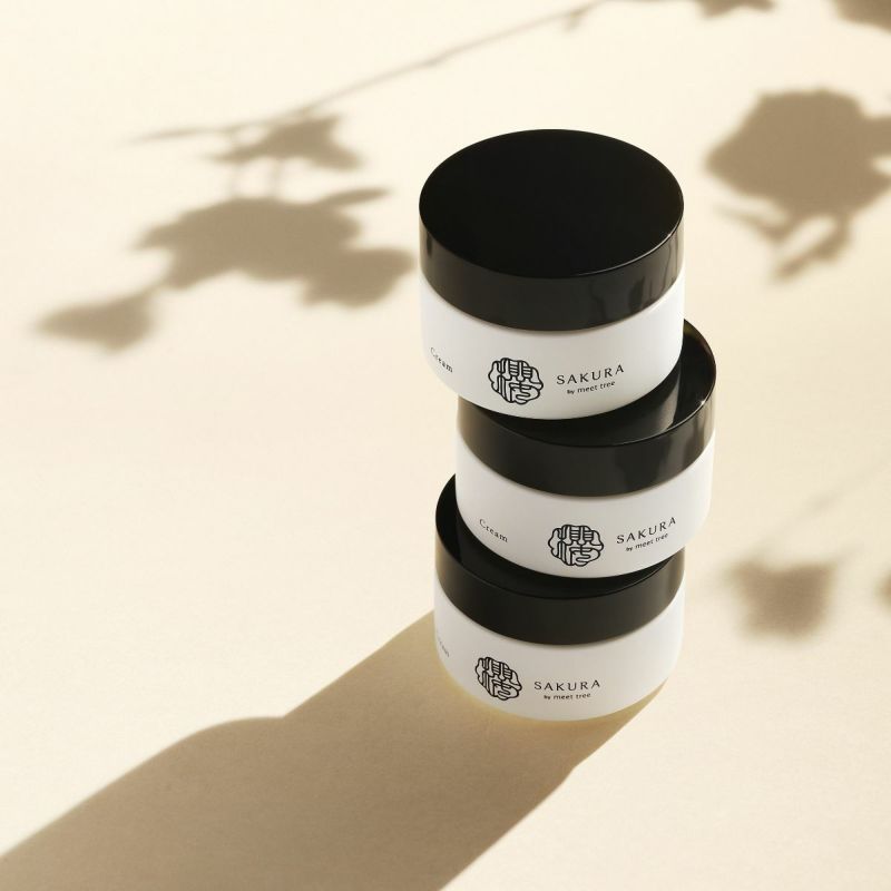  meet tree 櫻 スキンケアシリーズ　meet tree 櫻 クリーム 40g　サクラ　エイジングケア　イメージ画像