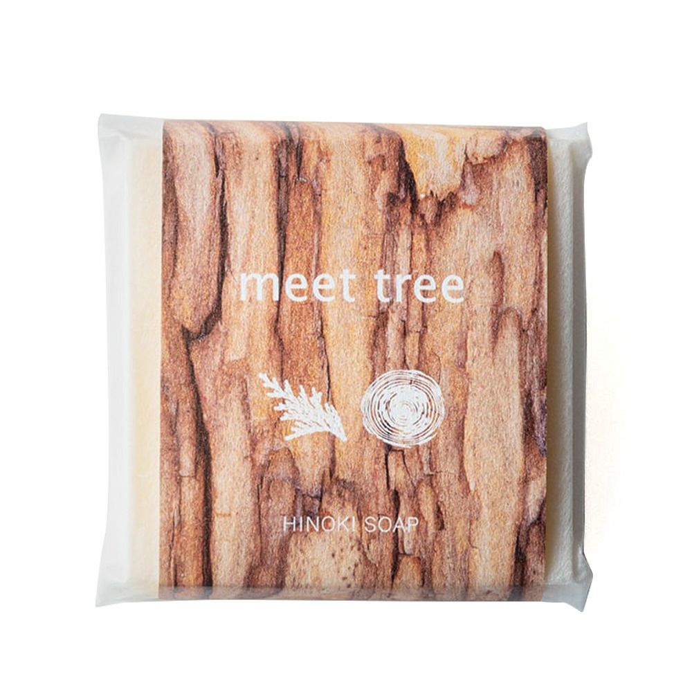 meet tree　ハンドメイドソープ（ヒノキ） 85g　ヒノキ　正面