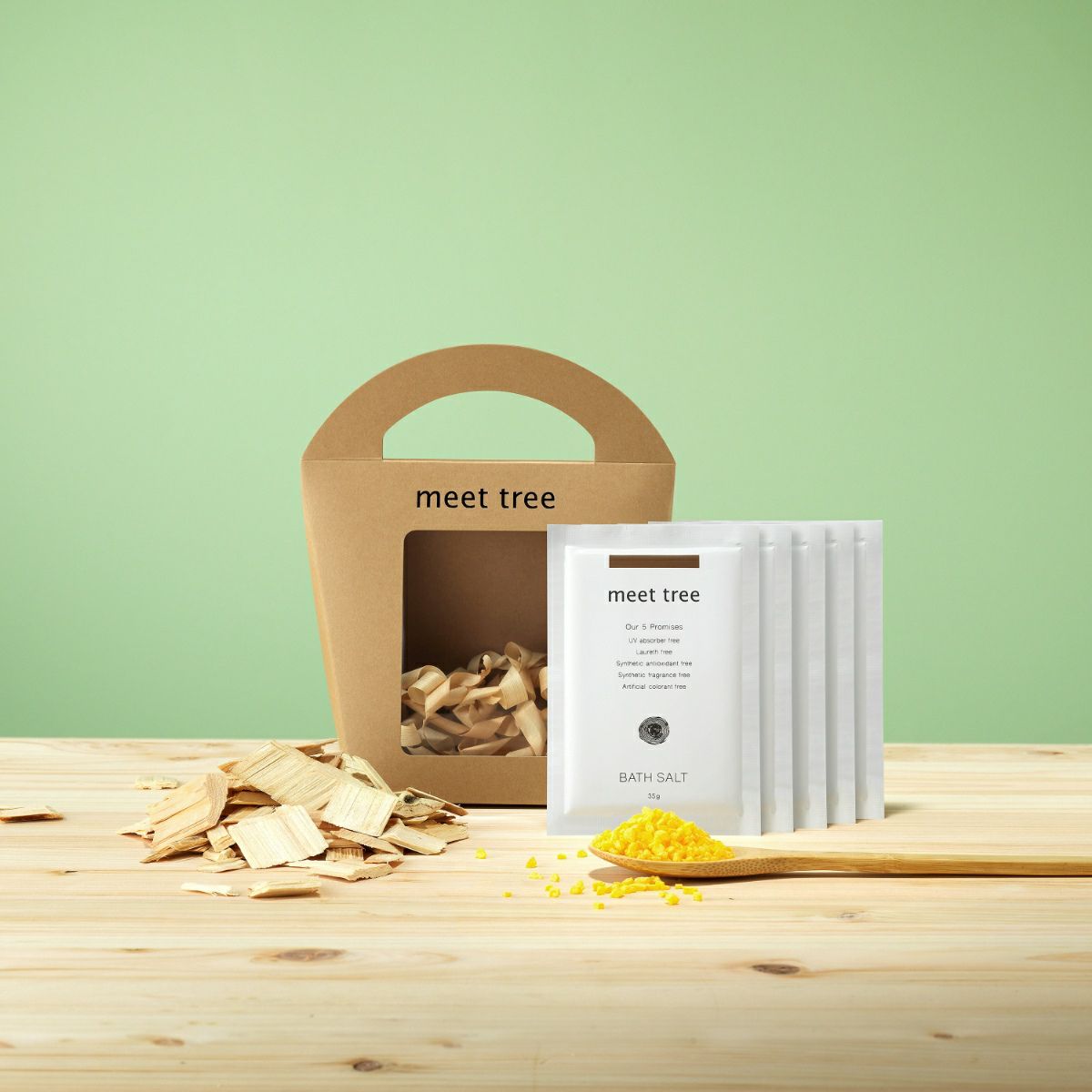 meet tree　バスソルトギフト（ヒノキの木）　ヒノキ　イメージ画像