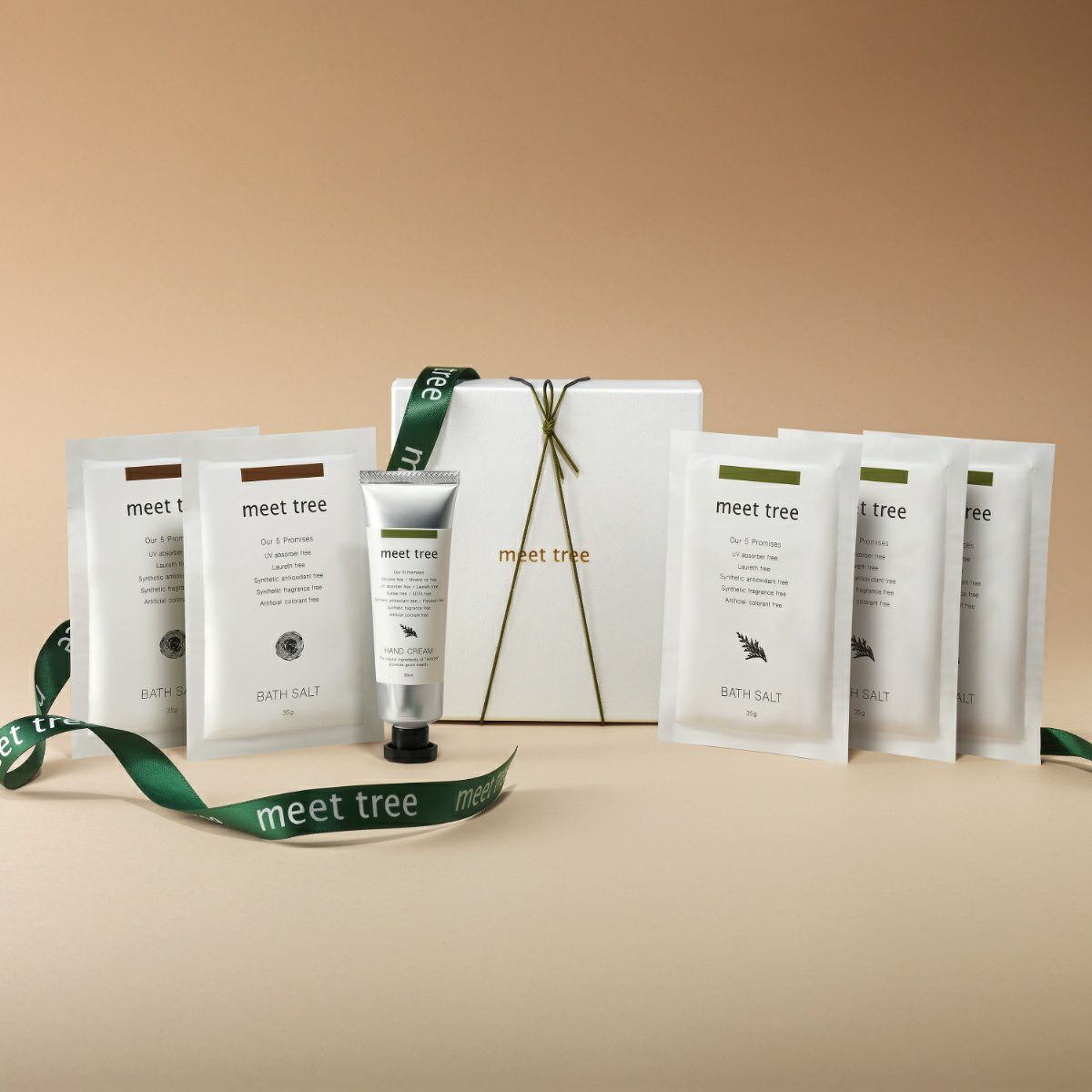 meet tree　ハンドクリーム＆バスソルトギフト　ヒノキ　イメージ画像
