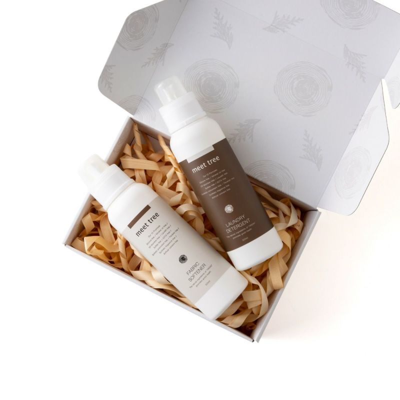 meet tree　森のランドリーギフト　洗濯洗剤　柔軟剤　ヒノキ　正面
